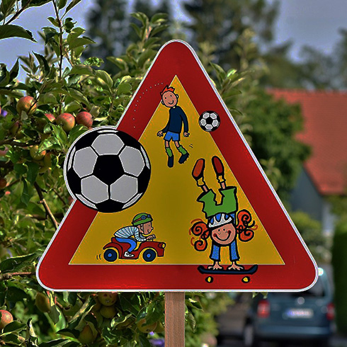 School children road safety education